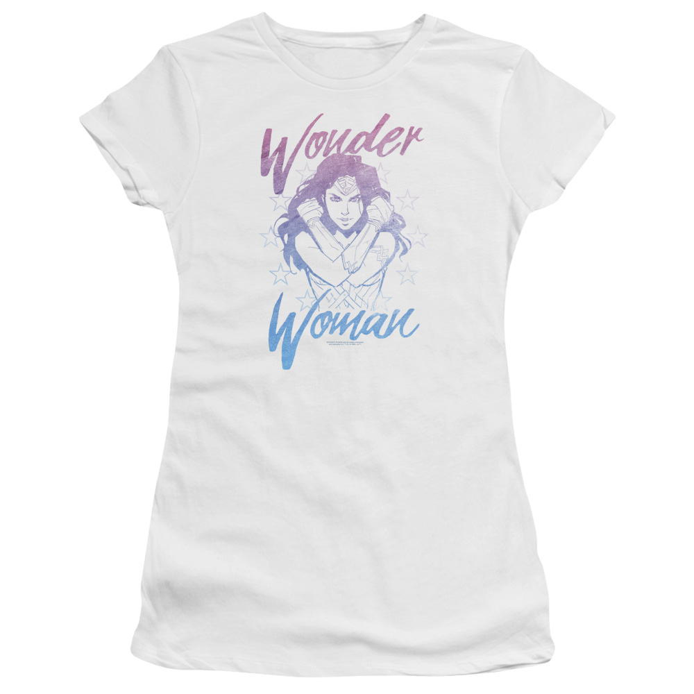 Wonder Woman Retro Stance Juniors T-Shirt Juniors T-Shirt Wonder Woman