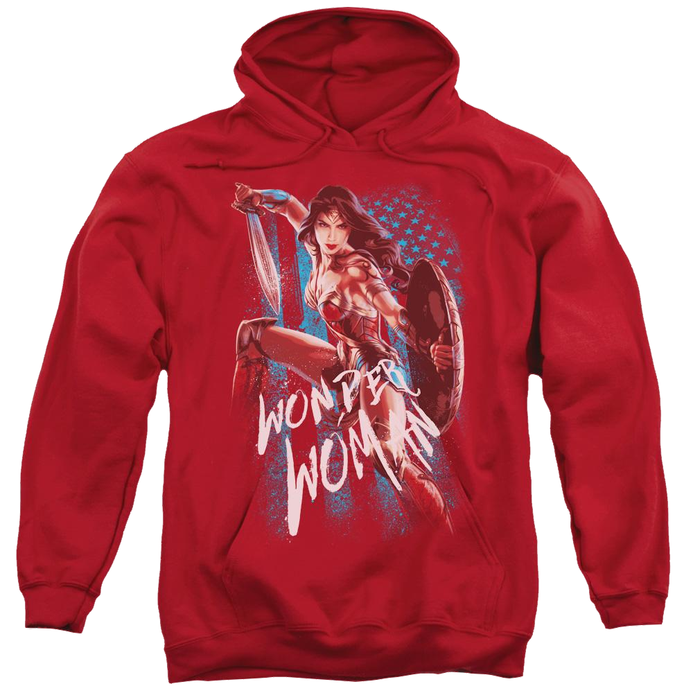 Wonder Woman American Hero Pullover Hoodie Pullover Hoodie Wonder Woman