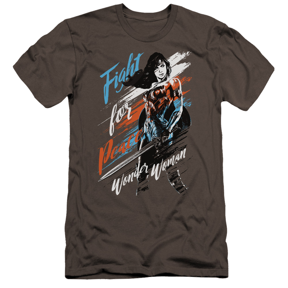 Wonder Woman Fight For Peace Men's Premium Slim Fit T-Shirt Men's Premium Slim Fit T-Shirt Wonder Woman