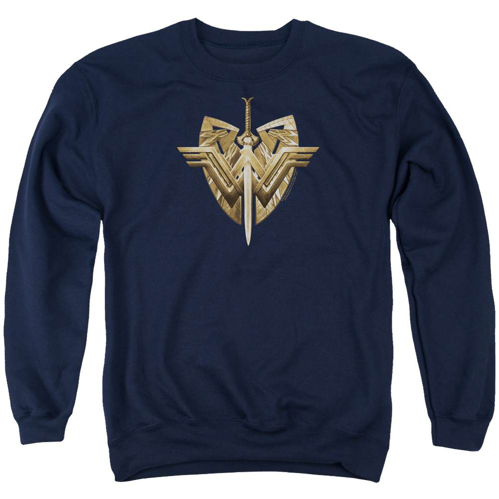 Wonder Woman Sword Emblem Men's Crewneck Sweatshirt Men's Crewneck Sweatshirt Wonder Woman