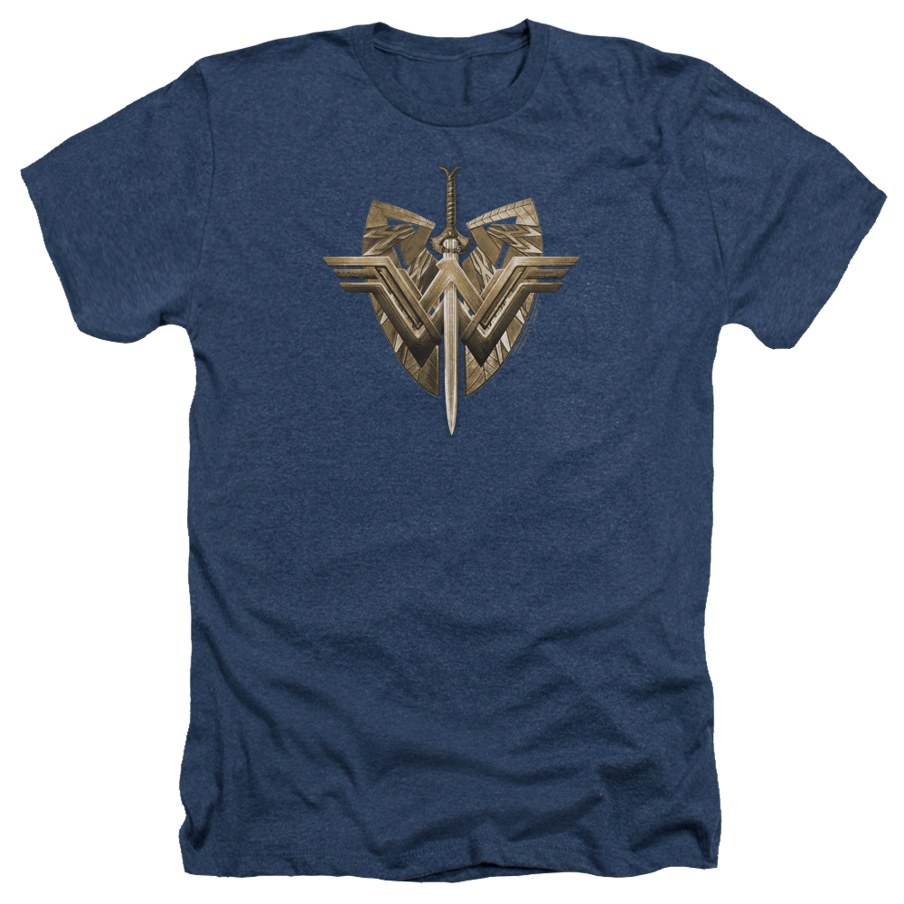 Wonder Woman Sword Emblem Men's Heather T-Shirt Men's Heather T-Shirt Wonder Woman