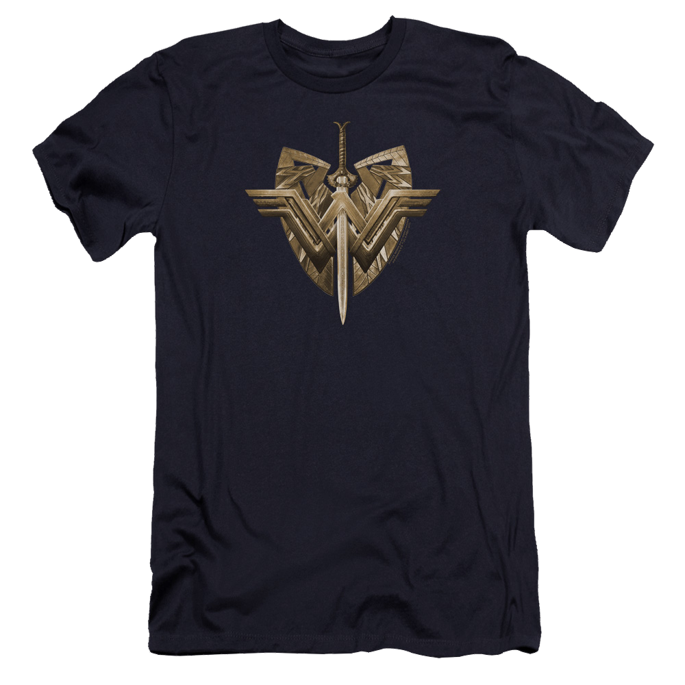 Wonder Woman Sword Emblem Men's Premium Slim Fit T-Shirt Men's Premium Slim Fit T-Shirt Wonder Woman