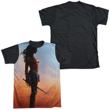 Wonder Woman Poster Men's Black Back T-Shirt Men's Black Back T-Shirt Wonder Woman