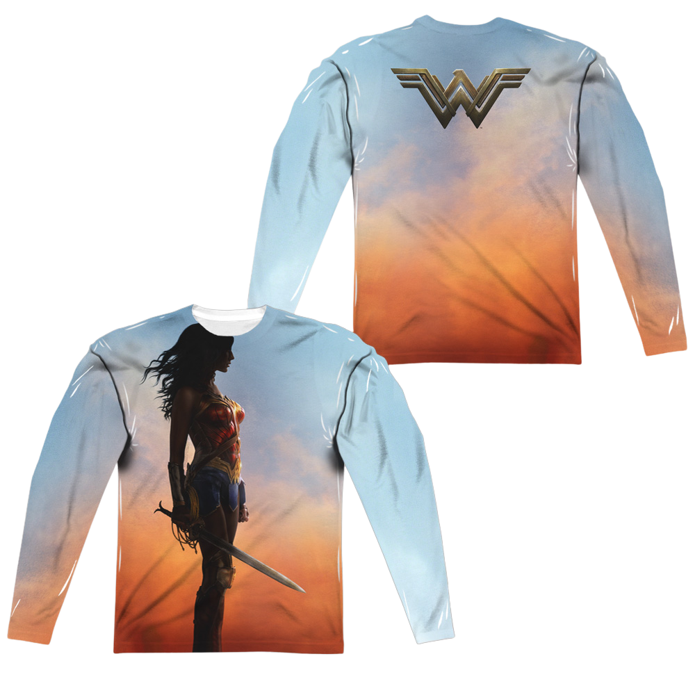 Wonder Woman Poster Men's All-Over Print T-Shirt Men's All-Over Print Long Sleeve Wonder Woman