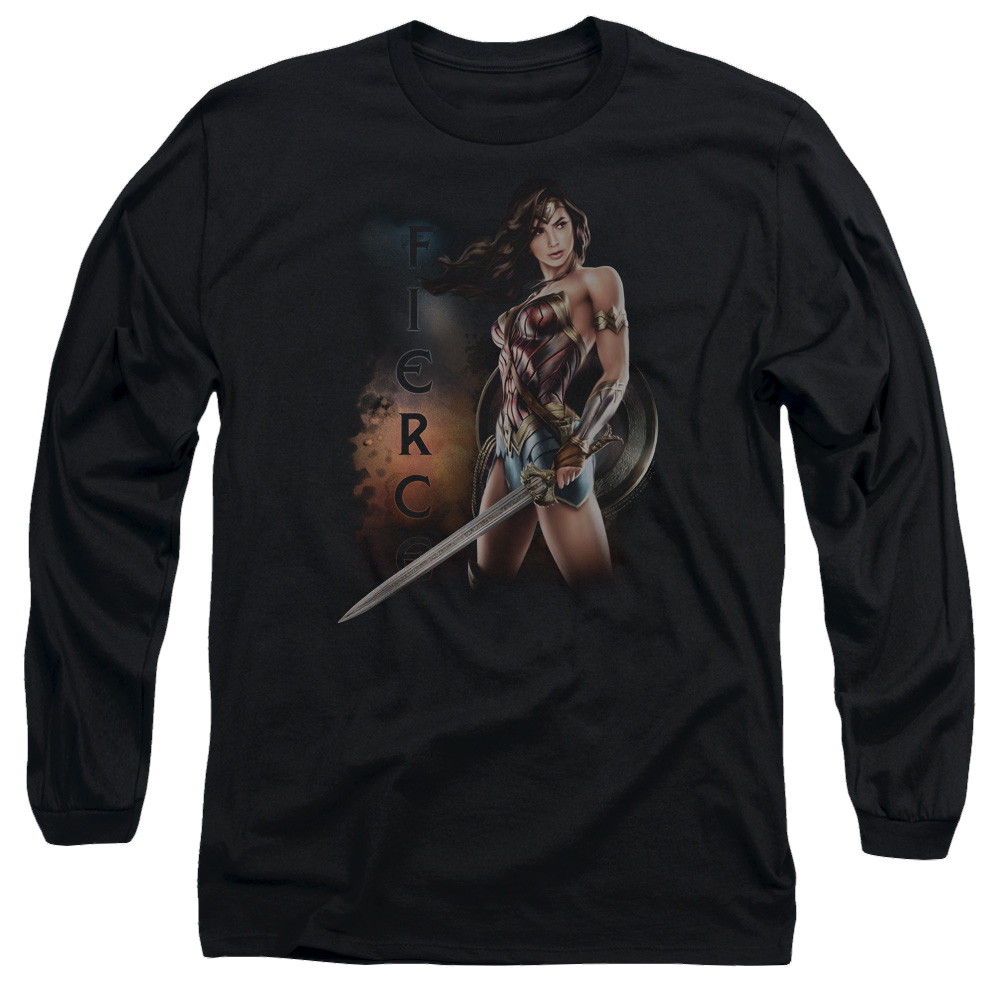 Wonder Woman Fierce Men's Long Sleeve T-Shirt Men's Long Sleeve T-Shirt Wonder Woman