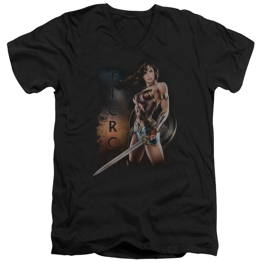 Wonder Woman Fierce Men's V-Neck T-Shirt Men's V-Neck T-Shirt Wonder Woman