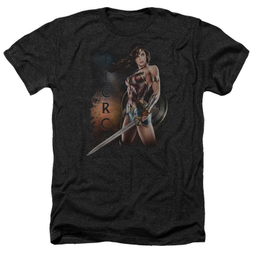 Wonder Woman Fierce Men's Heather T-Shirt Men's Heather T-Shirt Wonder Woman