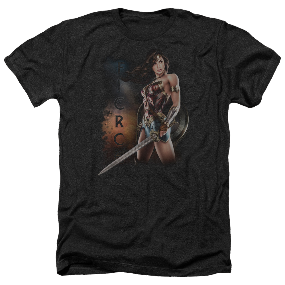 Wonder Woman Fierce Men's Heather T-Shirt Men's Heather T-Shirt Wonder Woman