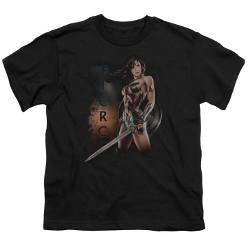 Wonder Woman Movie Fierce - Youth T-Shirt Youth T-Shirt (Ages 8-12) Wonder Woman