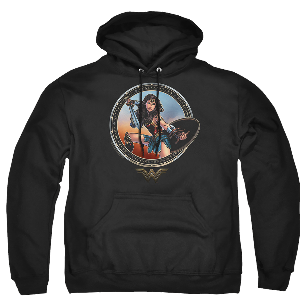 Wonder Woman Battle Pose Pullover Hoodie Pullover Hoodie Wonder Woman
