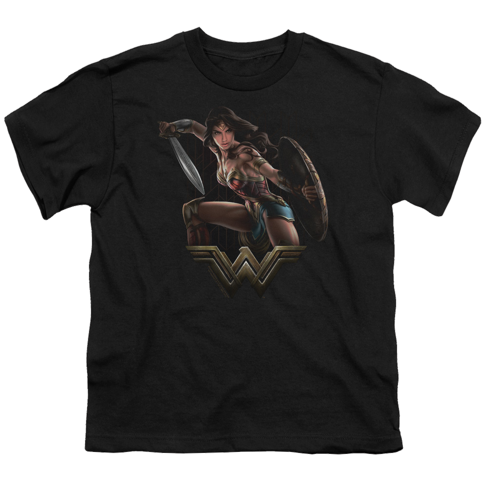 Wonder Woman Movie Fight - Youth T-Shirt Youth T-Shirt (Ages 8-12) Wonder Woman