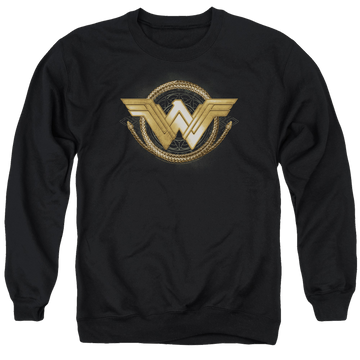 Wonder Woman Lasso Logo Men's Crewneck Sweatshirt Men's Crewneck Sweatshirt Wonder Woman