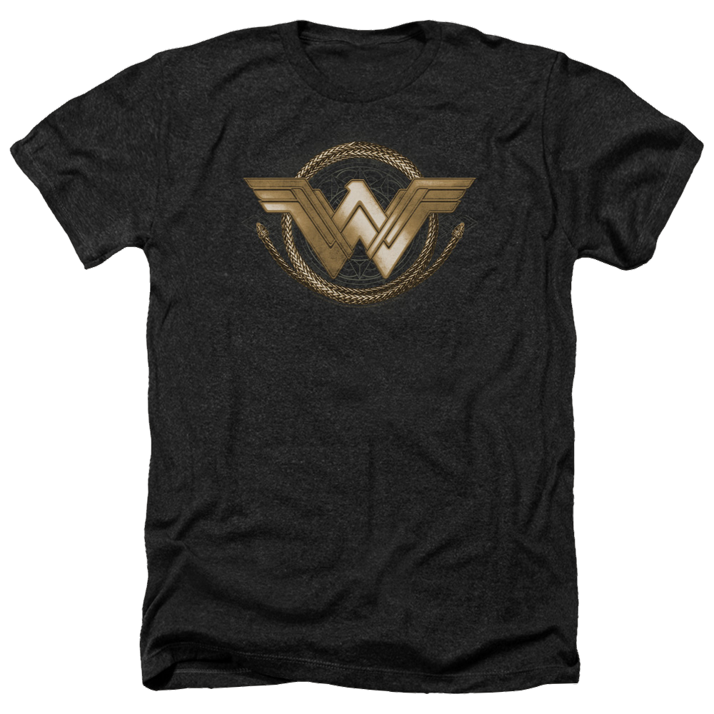 Wonder Woman Lasso Logo Men's Heather T-Shirt Men's Heather T-Shirt Wonder Woman