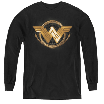 Wonder Woman Movie Lasso Logo - Youth Long Sleeve T-Shirt Youth Long Sleeve T-Shirt Wonder Woman