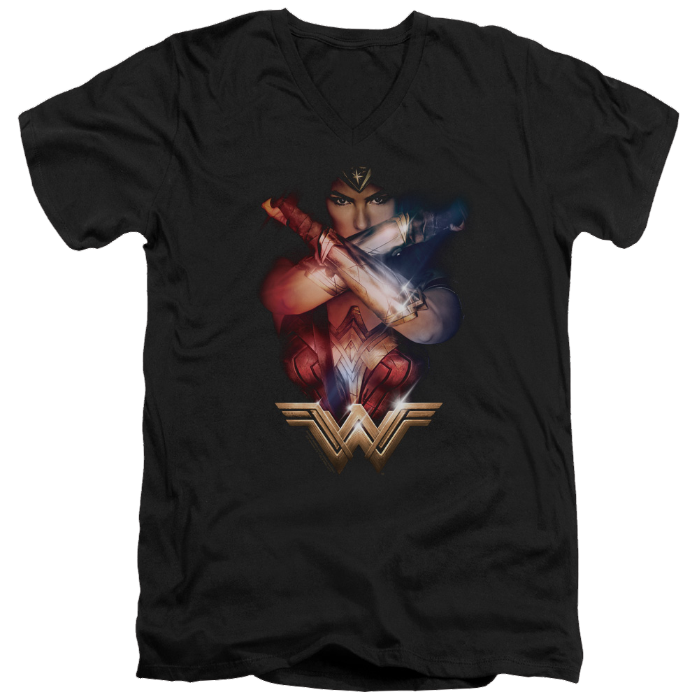 Wonder Woman Arms Crossed Men's V-Neck T-Shirt Men's V-Neck T-Shirt Wonder Woman