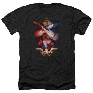 Wonder Woman Arms Crossed Men's Heather T-Shirt Men's Heather T-Shirt Wonder Woman
