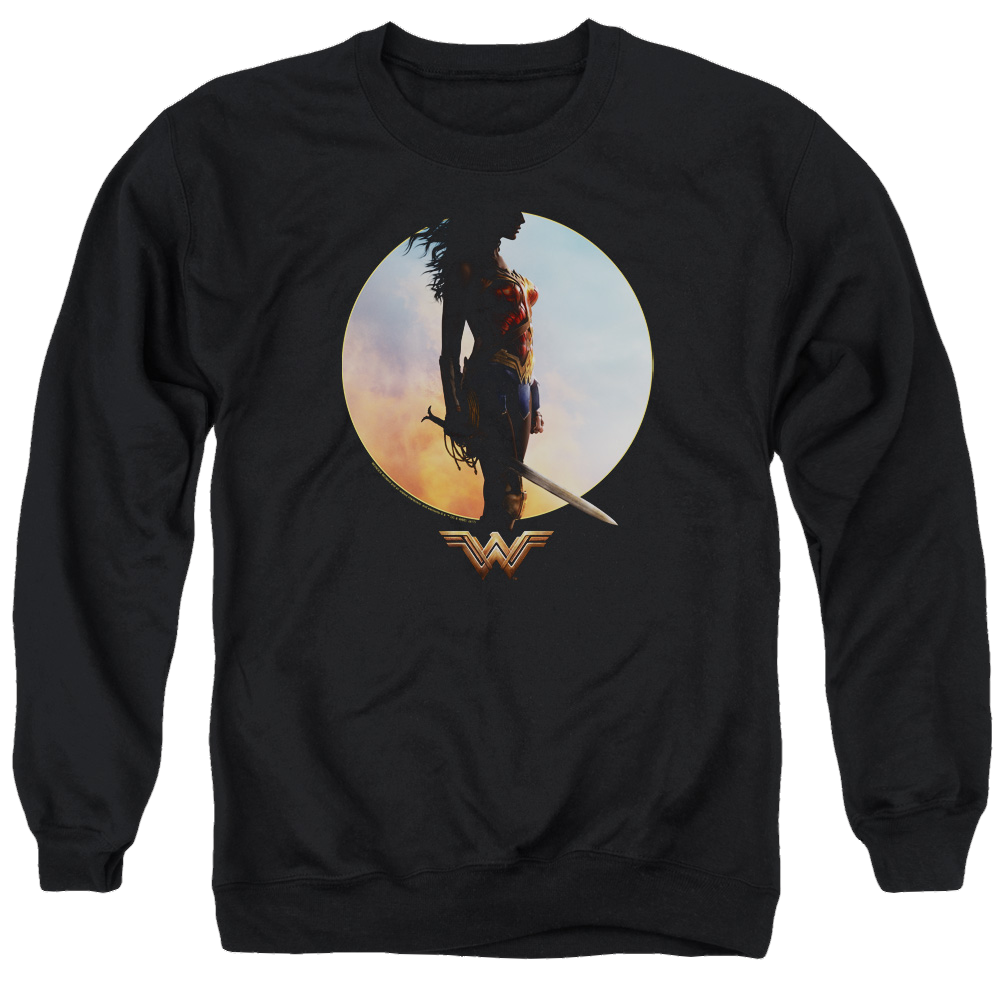 Wonder Woman Wisdom And Wonder Men's Crewneck Sweatshirt Men's Crewneck Sweatshirt Wonder Woman