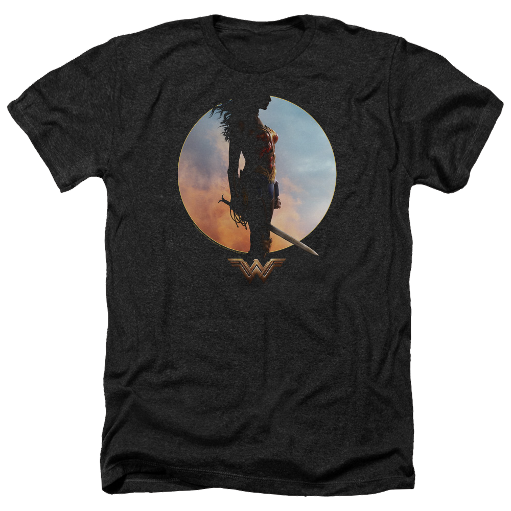 Wonder Woman Wisdom And Wonder Men's Heather T-Shirt Men's Heather T-Shirt Wonder Woman