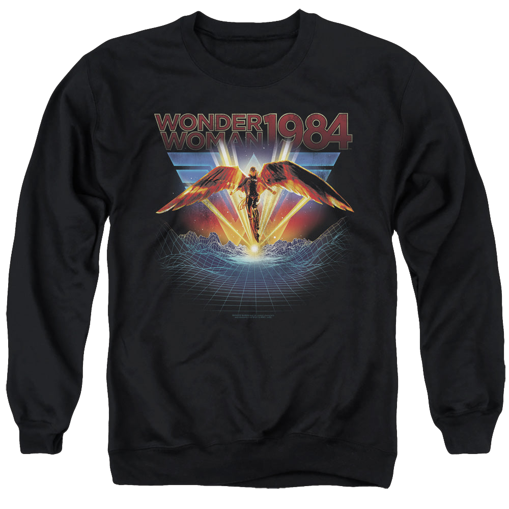 Wonder Woman 1984 84 Metal - Men's Crewneck Sweatshirt Men's Crewneck Sweatshirt Wonder Woman
