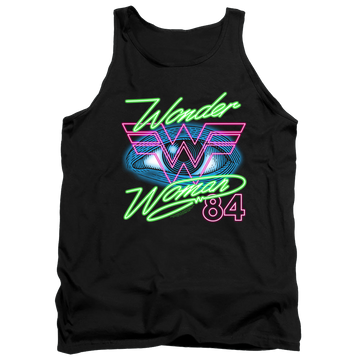 Black men's tank with Wonder Woman 1984 84 Eye graphic