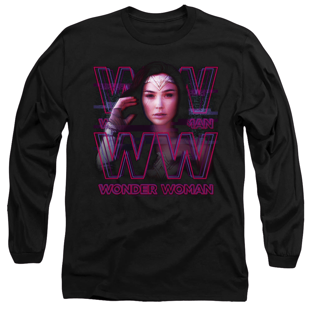 Wonder Woman 1984 Vaporwave Wonder Woman - Men's Long Sleeve T-Shirt Men's Long Sleeve T-Shirt Wonder Woman