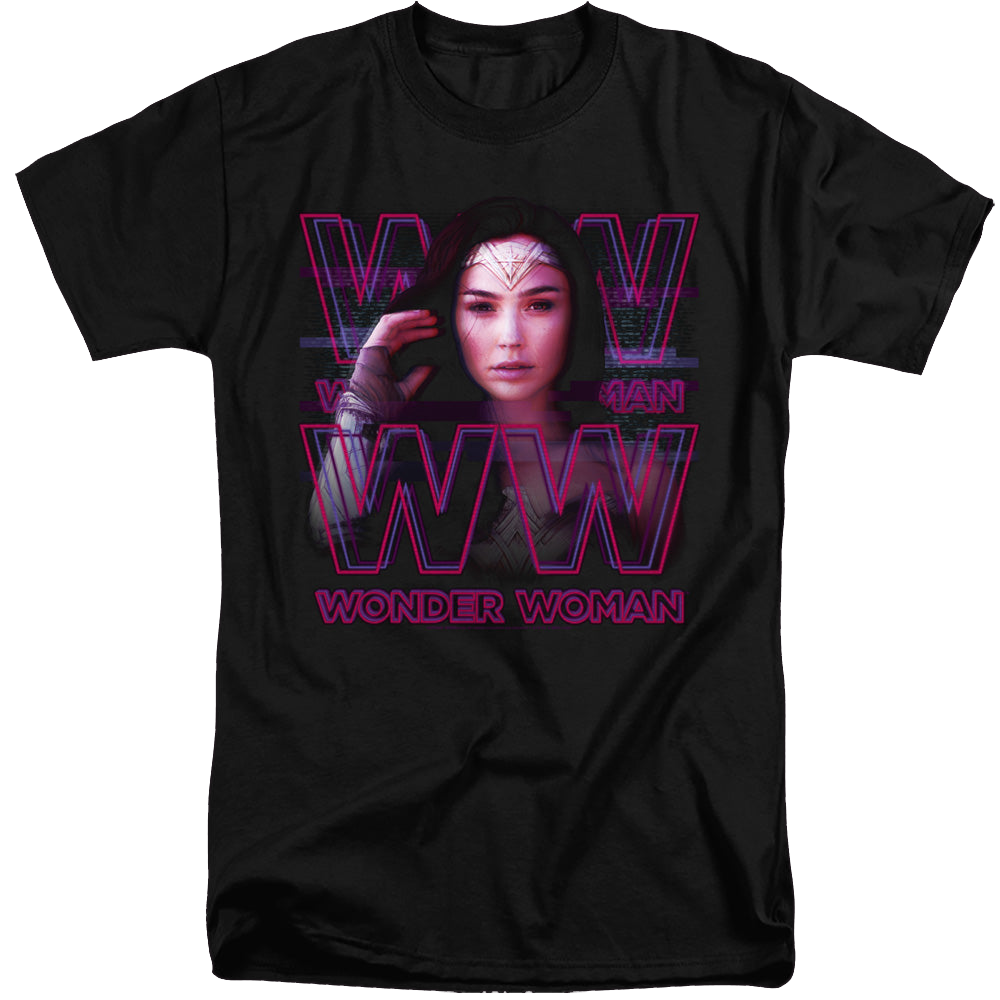 Wonder Woman 1984 Vaporwave Wonder Woman - Men's Tall Fit T-Shirt Men's Tall Fit T-Shirt Wonder Woman