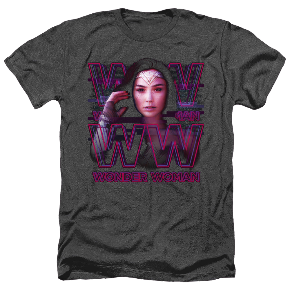 Wonder Woman 1984 Vaporwave Wonder Woman - Men's Heather T-Shirt Men's Heather T-Shirt Wonder Woman