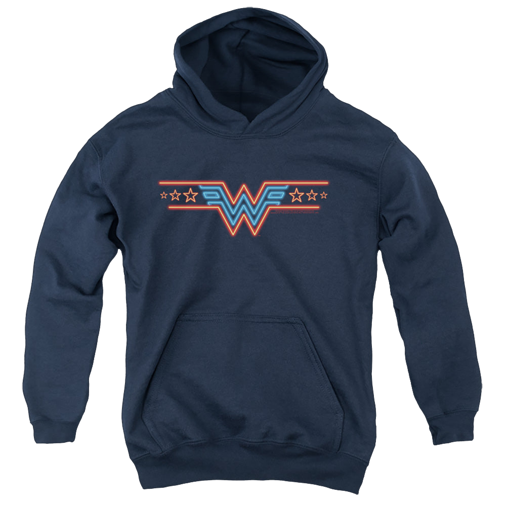 Wonder Woman 1984 Neon Beat - Youth Hoodie Youth Hoodie (Ages 8-12) Wonder Woman