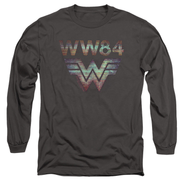 Wonder Woman 1984 Static Tv Lines - Men's Long Sleeve T-Shirt Men's Long Sleeve T-Shirt Wonder Woman