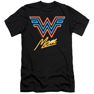 Wonder Woman 1984 Wonder Mom Neon - Men's Premium Slim Fit T-Shirt Men's Premium Slim Fit T-Shirt Wonder Woman