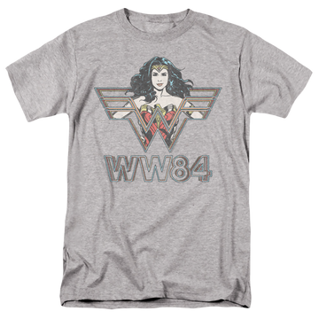 Athletic heather men's regular fit t-shirt with Wonder Woman 1984 In Symbol graphic