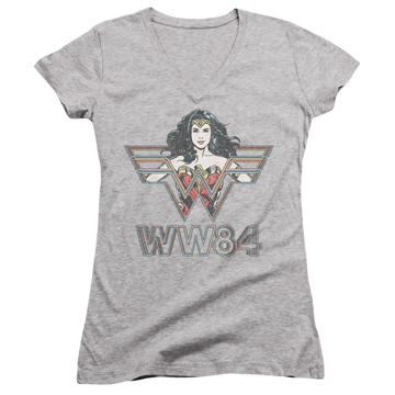 Wonder Woman 1984 In Symbol - Juniors V-Neck T-Shirt Juniors V-Neck T-Shirt Wonder Woman