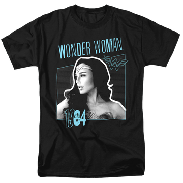 WONDER WOMAN SPACE POSTER BLACK Men's Regular Fit T-Shirt Wonder Woman