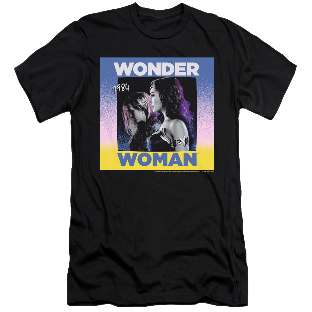 Wonder Woman 1984 Wonder Duo - Men's Premium Slim Fit T-Shirt Men's Premium Slim Fit T-Shirt Wonder Woman