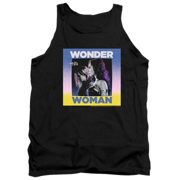 Black men's tank with Wonder Woman 1984 Wonder Duo graphic