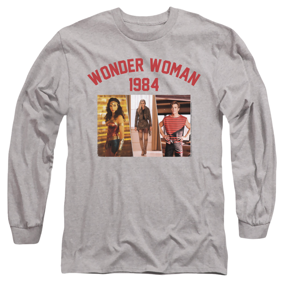 Wonder Woman 1984 Collegiate Montage - Men's Long Sleeve T-Shirt Men's Long Sleeve T-Shirt Wonder Woman