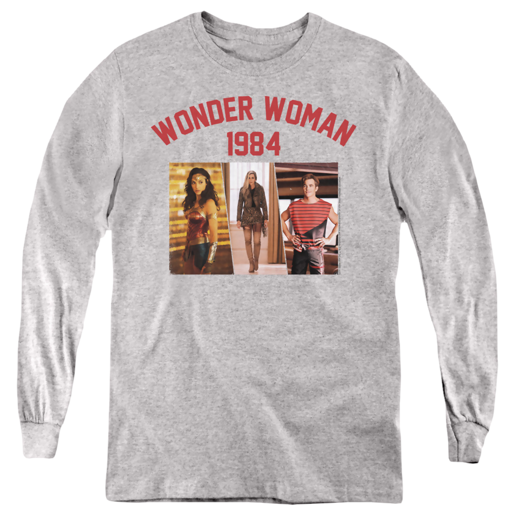 Wonder Woman 1984 Collegiate Montage - Youth Long Sleeve T-Shirt Youth Long Sleeve T-Shirt Wonder Woman