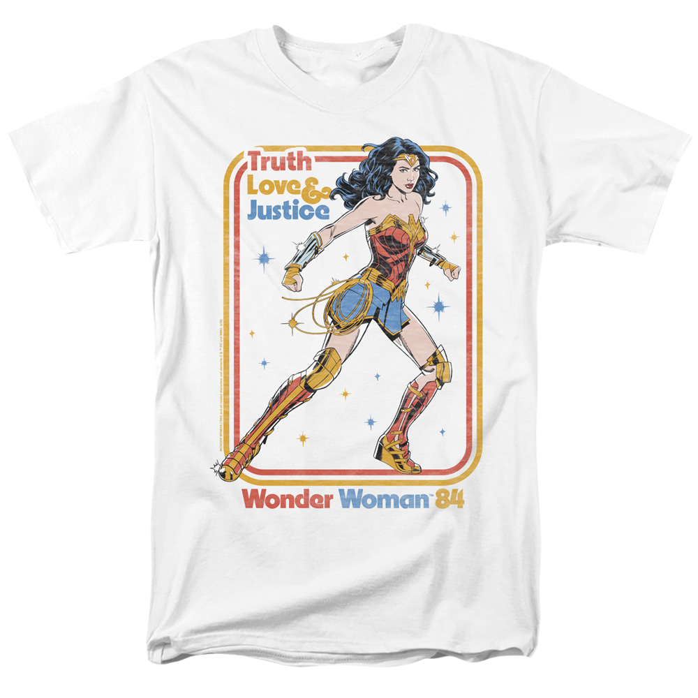 Wonder Woman 1984 Retro Justice 84 - Men's Regular Fit T-Shirt Men's Regular Fit T-Shirt Wonder Woman