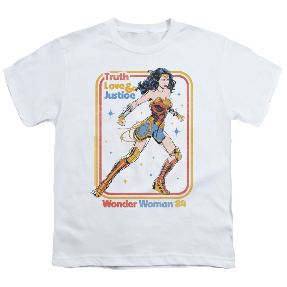 Wonder Woman 1984 Retro Justice 84 - Youth T-Shirt Youth T-Shirt (Ages 8-12) Wonder Woman