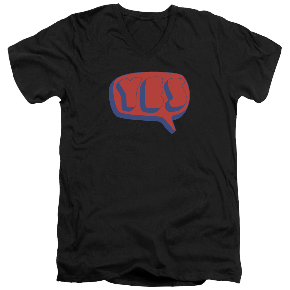 Yes Word Bubble Men's V-Neck T-Shirt Men's V-Neck T-Shirt Yes
