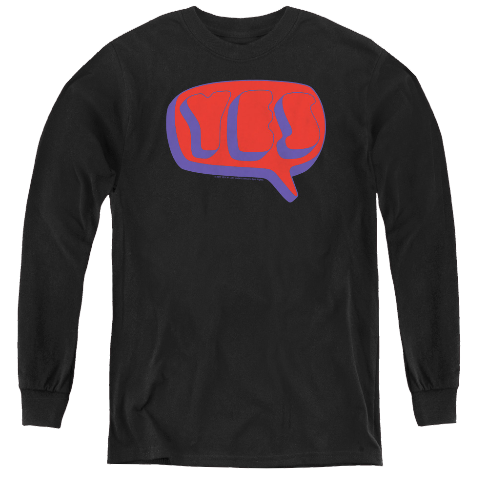 Yes Word Bubble - Youth Long Sleeve T-Shirt Youth Long Sleeve T-Shirt Yes