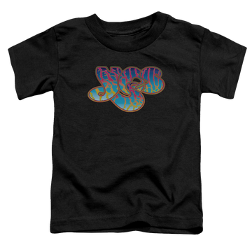 Black toddler t-shirt with Yes Logo graphic