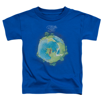 Royal toddler t-shirt with Yes Fragile Cover graphic