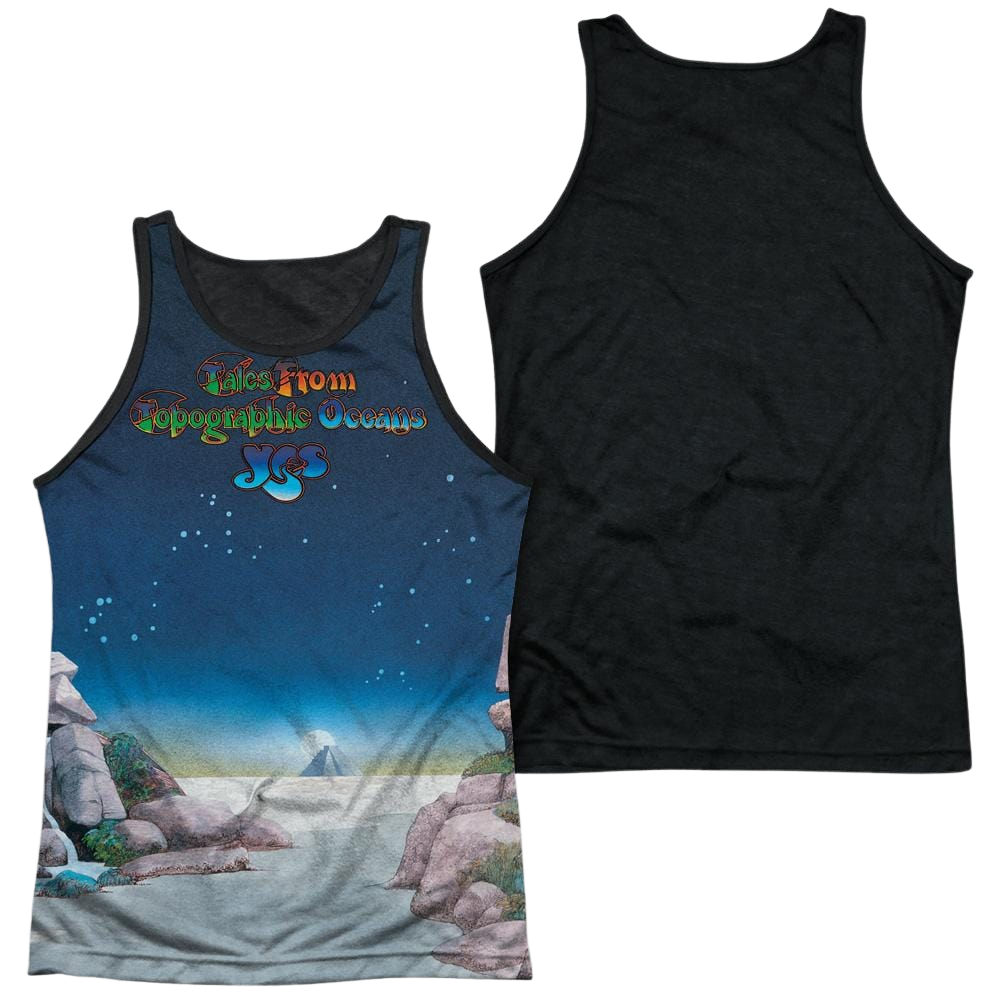 Yes Topographic Oceans Men's Black Back Tank Men's Black Back Tank Yes
