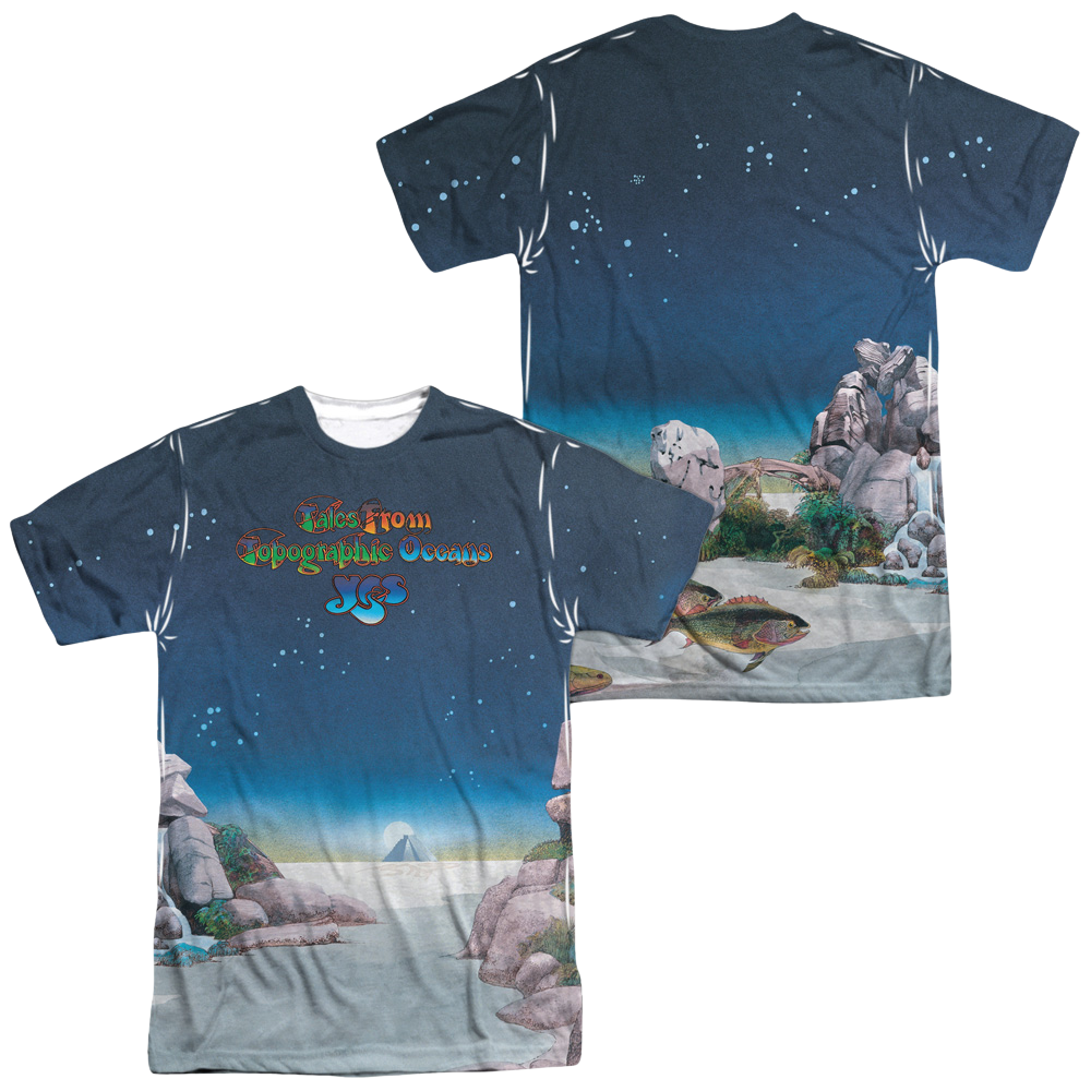 Yes Topographic Oceans Men's All Over Print T-Shirt Men's All-Over Print T-Shirt Yes