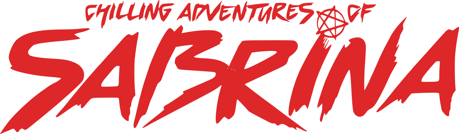 Chilling Adventures of Sabrina logo.
