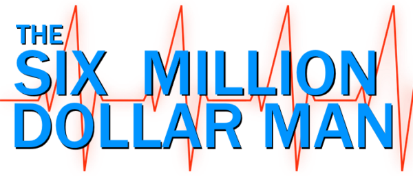 The Six Million Dollar Man logo.
