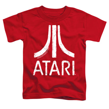 Red toddler t-shirt with Atari Rough Logo graphic