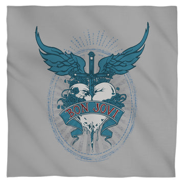 Bon Jovi Winged Heart bandana