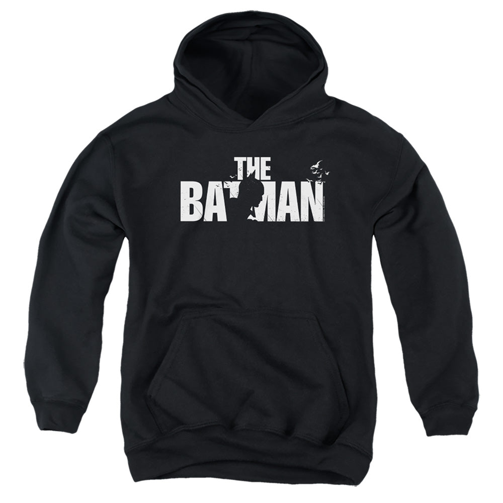 The Batman (2022) Silhouette Title - Youth Hoodie Youth Hoodie (Ages 8-12) Batman   